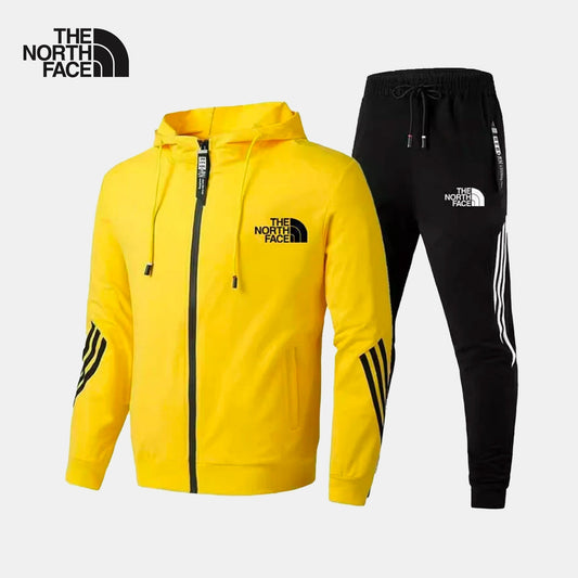 Monrell UK-TNF Yellow & Black Tracksuit