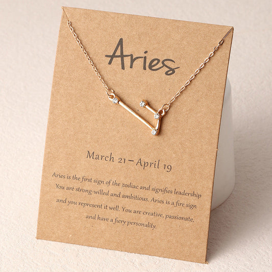 Aries Zodiac Constellation Pendant Necklace 21st March - 19th April