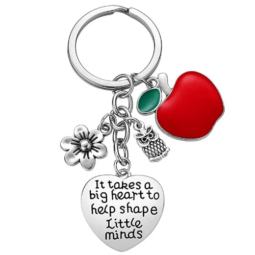 'It Takes a Big Heart'  Keyring/Handbag Charm- Teacher Gift
