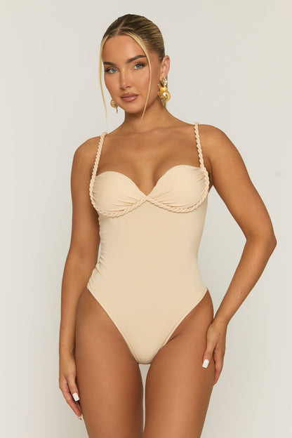 Beige rope detail bodysuit - Lisbon