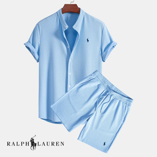 Monrell UK-RL Short Blue Pajama Set