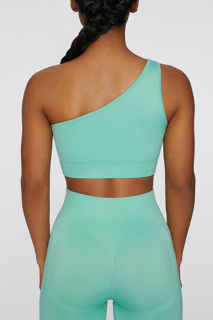 Asymmetric Crop Top in Turquoise